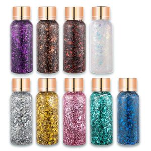 GLITTER BLOWTER CHRUSKI GLITT DIY 9 Kolory twarzy cekiny 30 ml wodoodporne długie i potu błyszczące iluminujące kosmetyczne 230715