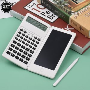 Kalkulatory 6,5-calowy przenośny kalkulator Ekran LCD Tablet do pisania Składany kalkulator naukowy Tablet Cyfrowy blok rysunkowy z rysikiem 230703