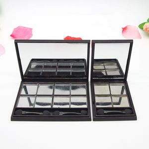 Magnetic Empty Eyeshadow Concealer Box Cosmetics Makeup Powder Holder Aluminum Palette DIY Pans Tool Black Plastic F3835 Kvolk