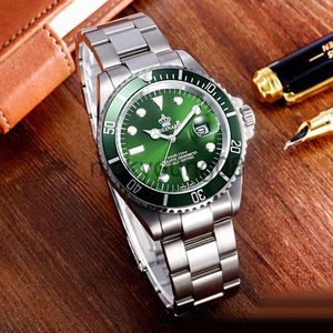 Armbanduhren Reginald Männer GMT Drehbare Lünette Japan Movt Voll Edelstahl Quarz Handgelenke 2115 Relogio Masculino Reloj Hombre 0703