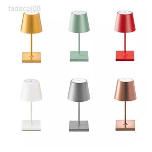 Luzes noturnas sem fio led candeeiro de mesa simples mini com bateria recarregável usb para restaurante sala de jantar bar decoração do hotel hkd230704