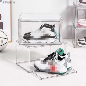 Sports Shoes Acrylic Storage Shoe Box Antioxidant Shoe Cabinet Transparent Shoes Storage Aufbewahrungsbox Storage Shoe Wall L230705