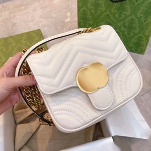 bolsa branca acolchoada Marmont Totes bolsas de embreagem luxos designer de moda Hobo pochette bolsa crossbody bolsa feminina bolsa masculina de couro genuíno mini bolsa de ombro envelope bolsas