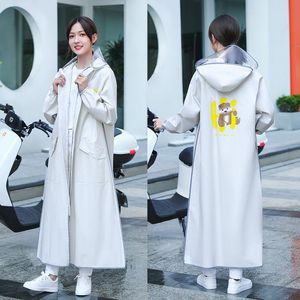 skirt Outdoor Hiking Fishing Mountain Climbing Raincoat Long Fulllength Rain Proof Single Electric Battery Car Onepiece Poncho Adults