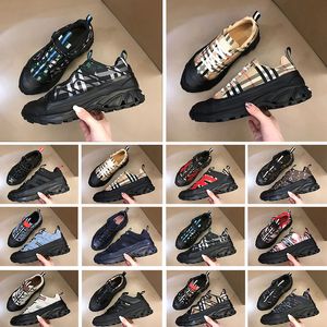 Designer Arthur Casual Skor Randiga Vintage Sneakers Kvinnor Män Sko Lyx Mode Sneakers Plattform Mocka Sneaker Pläd med låda