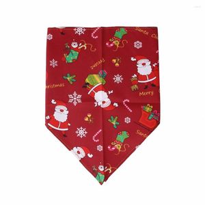 Dog Apparel 1pc Pet Christmas Triangle Towel Saliva Cat Neck Scarf Daily Necessities Accessories