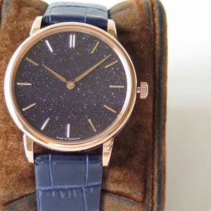 Star Watch da uomo di alta qualità, pietra di sabbia blu naturale, zaffiro, specchio, tempo libero, abbigliamento da lavoro, acciaio per creare il movimento di fabbrica più famoso del grande orologio di marca