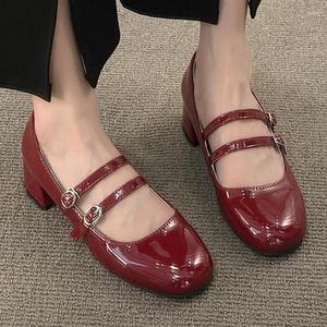 Dress Shoes Women's Brand Slingbacks Women High Heels Summer Pumps Round Toe Female Mary Jane Shoe Zapatillas De Mujer