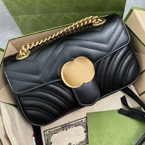 Womens 3 sizes Marmont cross body Bags mens Designer Mini chain small tote bag Luxury Genuine leather flap clutch camera bag lady handbags shoulder strap luggage Bags