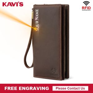 Новый 2022 100% топ -мужчина длинные денежные кошельки Money Clip Men Swalles Business Brand Holder Cons Swork Men Качественный качество высокого качества