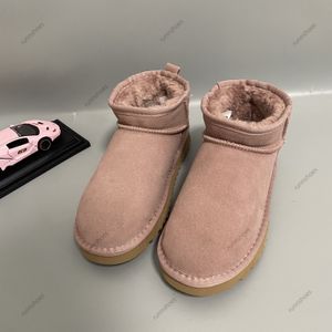 Designer Dam Vinter Ultra 54 Mini Boot Designer Australian Platform Boots för män Äkta läder Varma ankelpälsstövlar 2 cm Ankel Fluffig Lyxig Sko 34-43 EUR