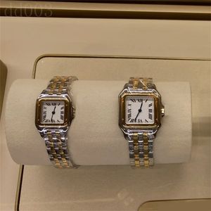 Damen-Designeruhr, kleine Größe, Luxusuhr für Herren, quadratisches Zifferblatt, modisches Orologi-Quarz, wasserdicht, schöne Iced-Out-Uhren, Edelstahlarmband SB002 C23