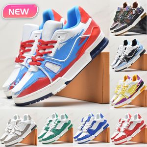 Novos sapatos de grife 22SS Wave Trainer Sneaker Low Top caqui vermelho azul triplo branco preto ebene marinho roxo amarelo luxo masculino tênis casual tênis feminino