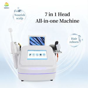 Tratamento de perda de cabelo mais eficaz Scalp Head Scalp Massager Anti Hair Loss Follicle Detection Care Scalp Care Fisioterapia 7In1 Machine