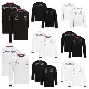 2023 New F1 Racing T-Shirt Te-Shirt Te-Shirt Long Sleeve Plus بالإضافة إلى قميص مشجعي الرجال الحجم