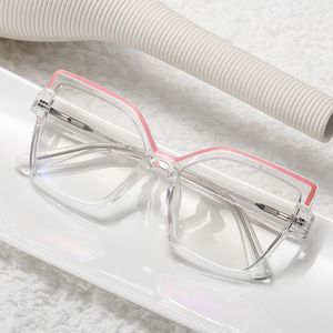 Óculos de sol armação de liga de óculos de armação completa olho feminino dobradiças de mola míope óculos de grau 95977