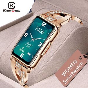 Relógios inteligentes Dome Cameras KAIMORUI Ladies Smart Women Luxury Diamond es Heart Rate Monitor Fitness Tracker Smart For Huawei Xiaomi Phone x0706