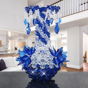 Decorative Objects Figurines DIY Handmade Flower Vase Acrylic Pendant Bottle Desk Decoration Bedroom Living Room Creative Nordic Home Decor Crafts 230705