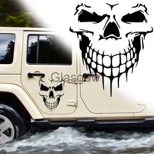 Car Stickers Car Sticker Skull Decal Horrific Skeleton Vinyl Decal Removable Waterproof Sticker Car Hood Window Auto Car Styling Accessories x0705