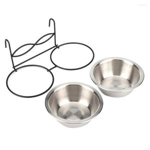 Coprisedili per auto per cani Pet Dual Food Water Bowl Feeder Crate Cage