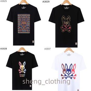 Men's Designer T-shirt Psycho Bunny Fashion Casual Luxury Costume Street Shorts Sleeve Clothes Women's Size M-xxxl #02 1 V7SE