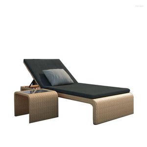 Camp Furniture Outdoor Rattan Chair Patio Balcony Deck Swimming Pool Leisure Bed