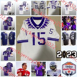 JoJo Earle Chandler Morris TCU Football Jersey Personalizado Costurado Masculino Juventude Jacob Porter Trey Sanders Tommy Brockermeyer Jaylon Robinson TCU Horned Frogs Jerseys