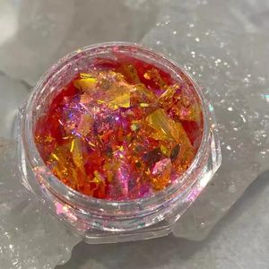 Stitch Shifting Multichrome Chameleon Duochrome Eyeshadow Orange Gold Red Pigment Glitter Chrome Flakes for Nail Gel Face Paints Resin