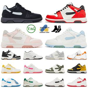 off white out of office top-low Designer Uomini Donne Top Quality Scarpe da Corsa Nero Bianco Rosa Pelle Blu Chiaro Patent Trainers Runners 【code ：L】