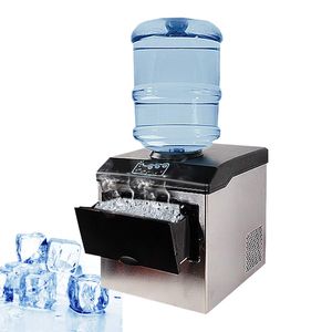 LINBOSS Ice Maker kommersiell kubismaskin automatisk hemismaskin för barkafé tebutik 25 kg/24h