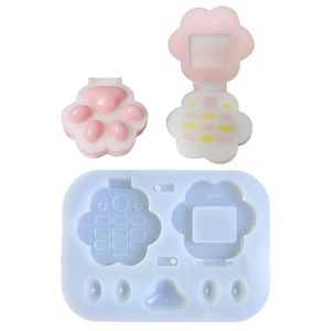 Stampi in silicone per collane Stampi per colata di sabbie mobili Stampo per shaker in resina epossidica per decorazioni di gioielli pendenti Creazione artigianale Fai da te