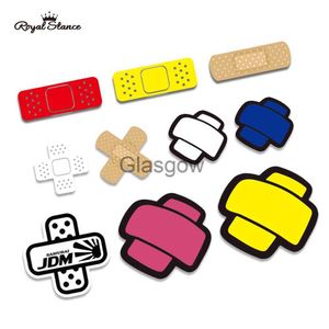 Bildekaler Royal Stance JDM Bildekaler Cross Bandaid Patch Cover Repor Rolig Kreativ dekoration Dekaler Auto Tuning Styling x0705