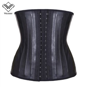 Wechery Latex Trainer Trainer Corset Belly Slimging Belling Rande Sheath Sheath Body Shaper моделирование ремня 25 стальной костейной талия Cincher Y2235f