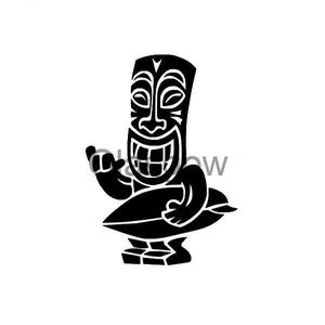 Car Stickers Aloha Tiki Surf Funny Cars Accessories Stickers Decor PVC Fun Character Waterproof Surf Hawaii for Auto Car Stickers Styling x0705