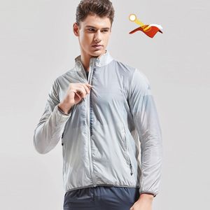 Men's Jackets Summer Thin Jacket Men Sun Protection Quick Drying Breathable Casual Loose Skin Clothes Stand Collar Veste Homme
