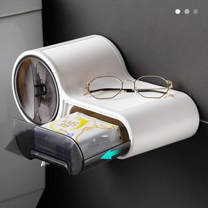 Curtains Wall Mounted Bathroom Toilet Paper Holder Paper Tissue Box Plastic Toilet Dispenser Roll Paper Storage Box Free Punching