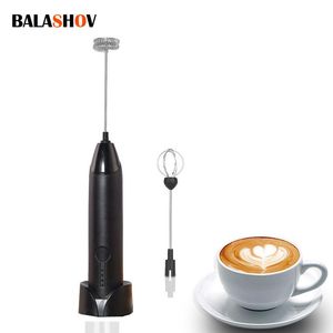 Ställ in trådlös mjölk Frothers Electric Handheld Blender 3 i 1 Elektrisk mini kaffebryggare Vispa mixer för kaffe cappuccino kräm