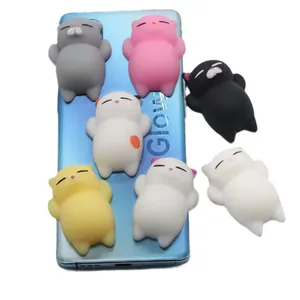 Kawaii Squishies Mochi Squishy Toys Cute Cat TPR Mini Stress Relief Toys Birthday Gift Decompression Toy