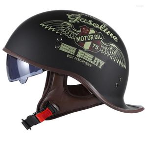 Motorradhelme Damenhelm Moto Jet Square Flag Schwarz Rot Blau Mädchen XS-XL Mann Frauen Elektrofahrzeug Fahrrad