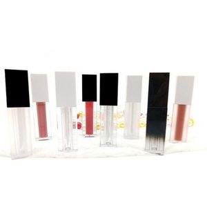 5 ml quadratische leere Lipglossrohrbehälter DIY Make -up -Werkzeug Kosmetische gefrostete transparente Lippenbalsam nachfüllbarer Flasche F3344 Mitqh