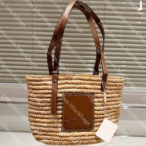 Straw Beach Bag Women Designer Tote Bag Large Capacity Woven Handbag Fashion Outdoor Travel Shoulder Bags