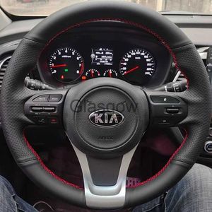 Steering Wheel Covers Custom Car Steering Wheel Braid Cover 100 Fit For Kia Sorento 2015 2016 2017 2018 Sedona 20152019 Auto Interior Accessories x0705