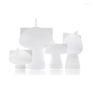 Storage Boxes 4Pcs White Ornament Big Mushroom Resin Moulds Mushrooms 3D Silicone For Epoxy
