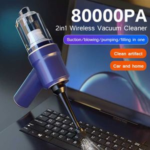 Vacuum Cleaners 80000Pa Car Wireless Vacuum Cleaner Cordless Handheld Auto Vacuum Home Appliance Home Car Dual Use Mini Vacuum Cleaner