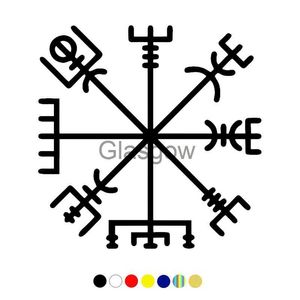 Naklejki samochodowe CS569 # różne rozmiary kolory Viking Rune Vegvisir talizman śmieszne naklejki samochodowe i kalkomania winylowe naklejki samochodowe wybierz rozmiar x0705