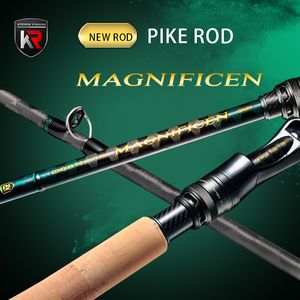 Varas de pesca para barco KYORIM MAGNIFICEN PIKE Rod Japan FUJI K Guide Casting Reel Seat 762H 762XH Bigfishing 2 Sections Fast Action Fishinglift 230705