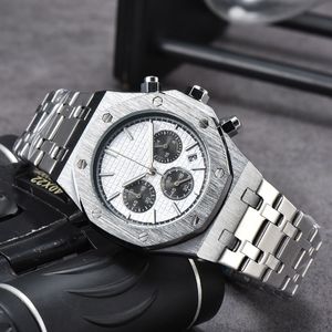 Relógios de pulso para homens 2023 novos relógios masculinos todos dial trabalho relógio de quartzo de alta qualidade marca de luxo cronógrafo relógio banda masculina moda ap08