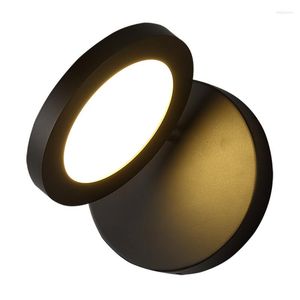 Vägglampor 2023 5w Moderna Sconces Enkel Svart Vit LED-ljus För Hembelysning Sänglampa Lampe MuraleLampara Sconce Lights