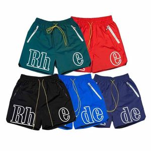 Men's Shorts designer Sports five pants women's summer trendy outdoor casual color blocking print shorts quick dry waterproof loose Rhude high street Oversize Style