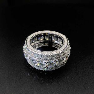 Designer Jewelry Factory Customized Fine Real S925 Silver 10k 14k 18k Gold Moissanite Diamond Wedding Ring for Women Luxury High Quality Jewelry